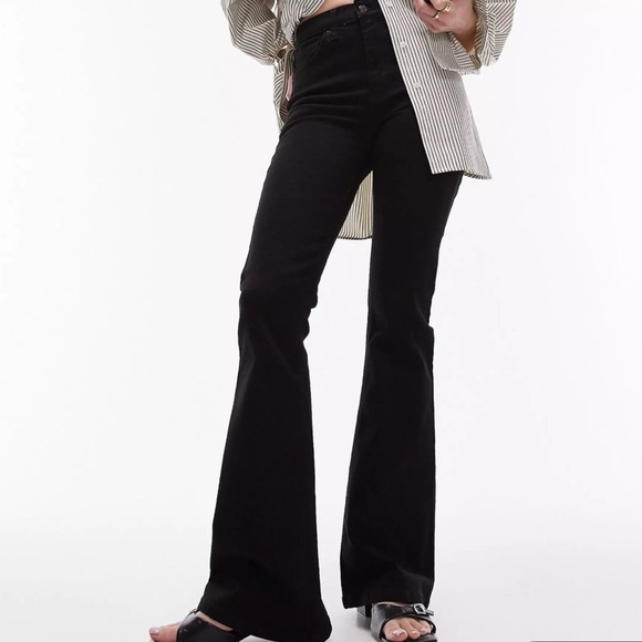 Topshop Denim - TOPSHOP MOTO Jamie flare jeans- size W25 x L30